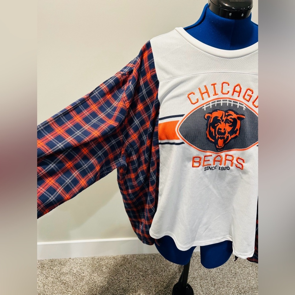 This is an up cycled, reworked shirt that is an original design